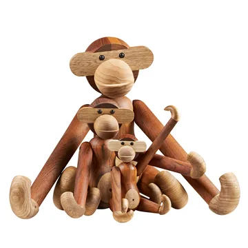 Kay Bojesen monkey mini - Teak-limba tree - Kay Bojesen Denmark