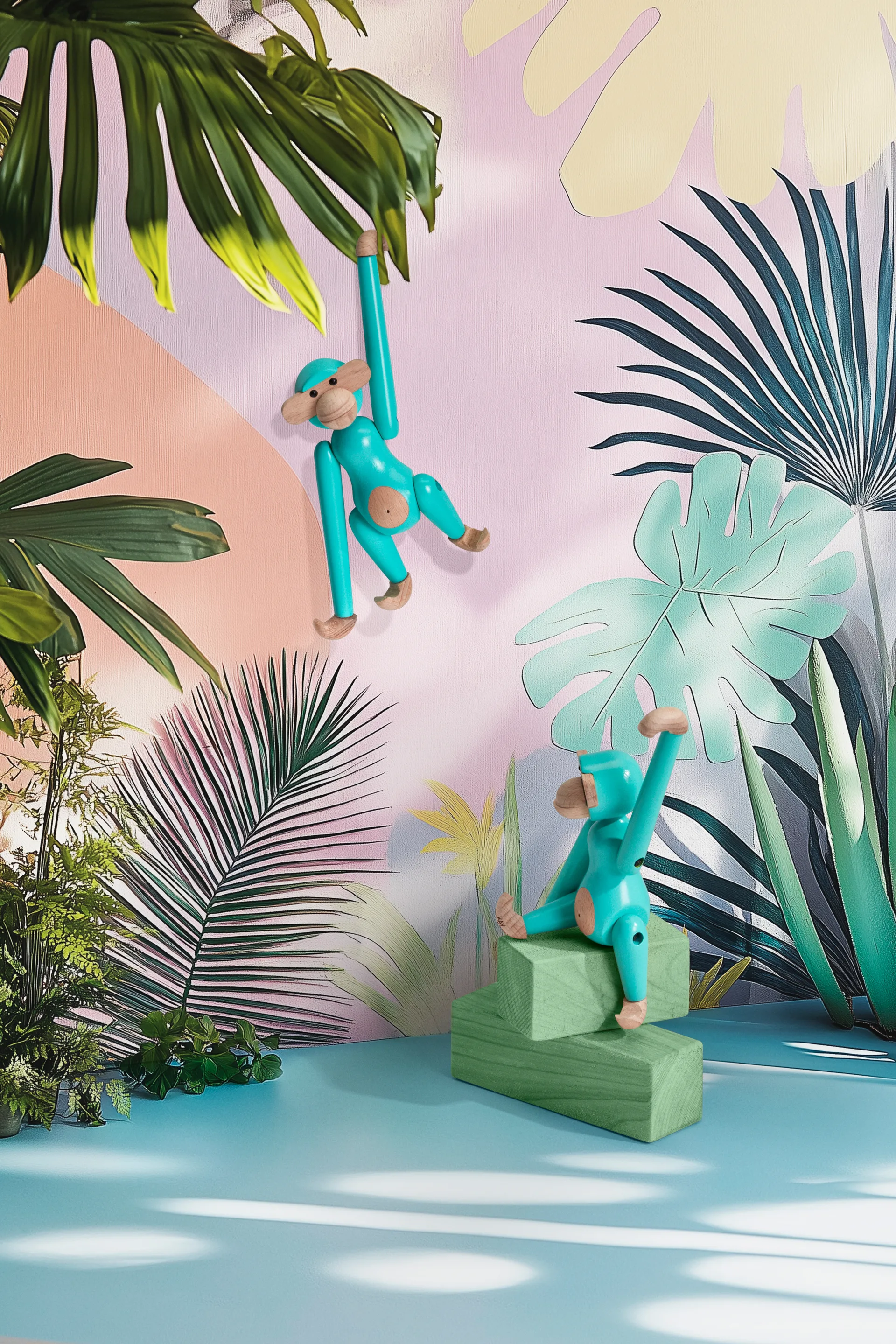 Kay Bojesen monkey mini, Turquoise Kay Bojesen Denmark