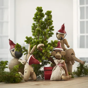 Kay Bojesen santa hat for the small monkey - Red - Kay Bojesen Denmark