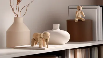 Kay Bojesen wooden bear Liliput - Untreated oak, untreated maple - Kay Bojesen Denmark