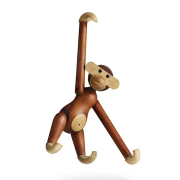 Kay Bojesen wooden monkey small - Teak-limba wood 20 cm - Kay Bojesen Denmark