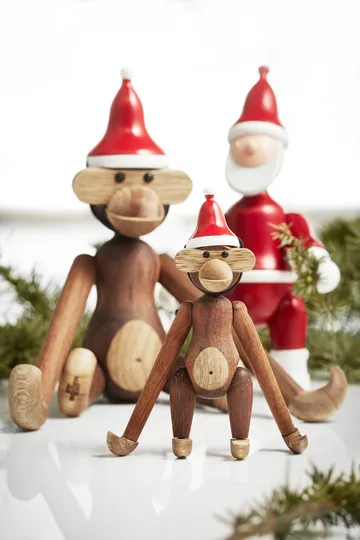 Small monkey with Christmas hat - Kay Bojesen Denmark