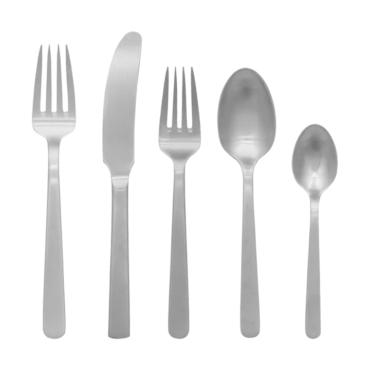 Grand Prix cutlery 5 pieces - Matte steel - Kay Bojesen