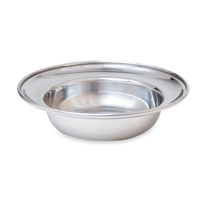 Kay Bojesen plate steel Ø16.3 cm - Polished steel - Kay Bojesen