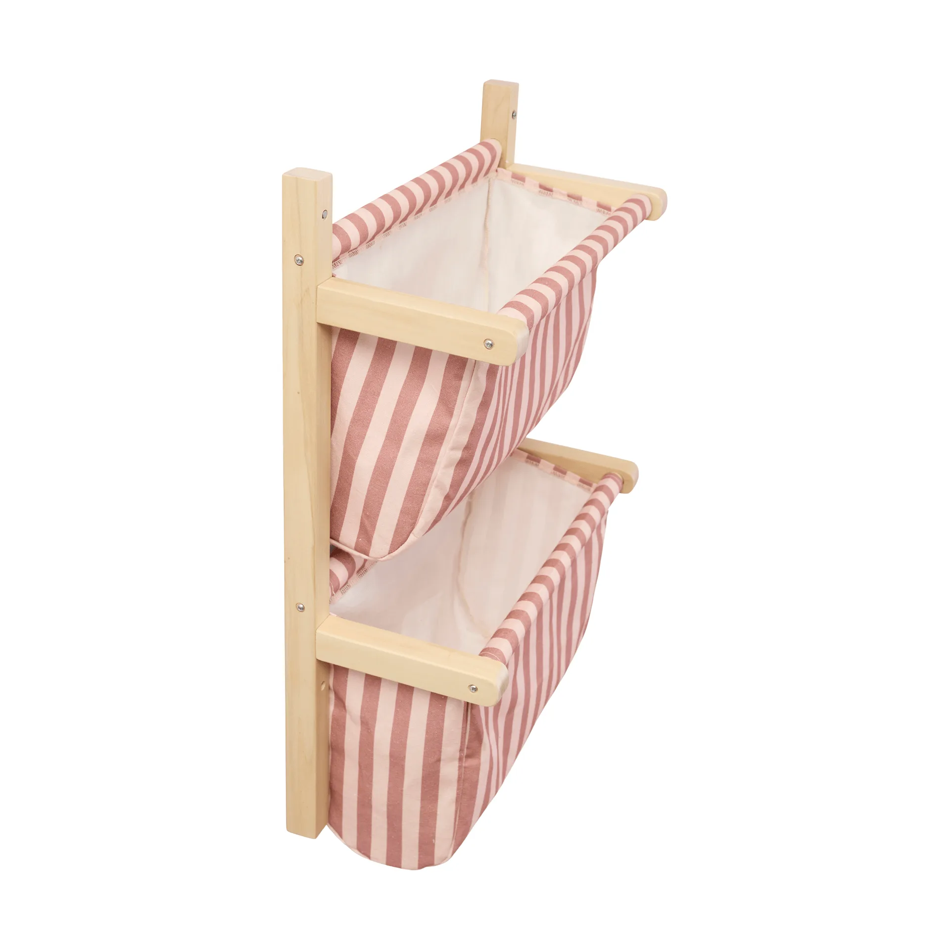Bag shelf, striped, Brown pink, 40x19x60 cm Kid's Concept