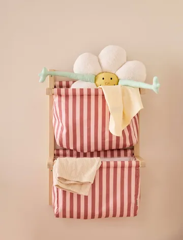 Bag shelf, striped - Brown pink, 40x19x60 cm - Kid's Concept