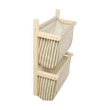 Bag shelf, striped - Green, 40x19x60 cm - Kid's Concept