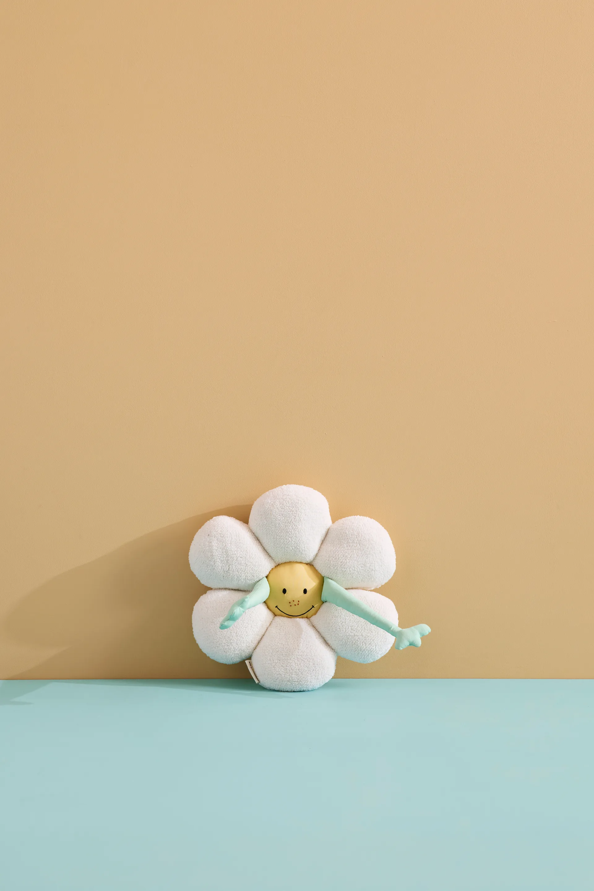 Flower cushion, White-green-yellow Kid's Concept