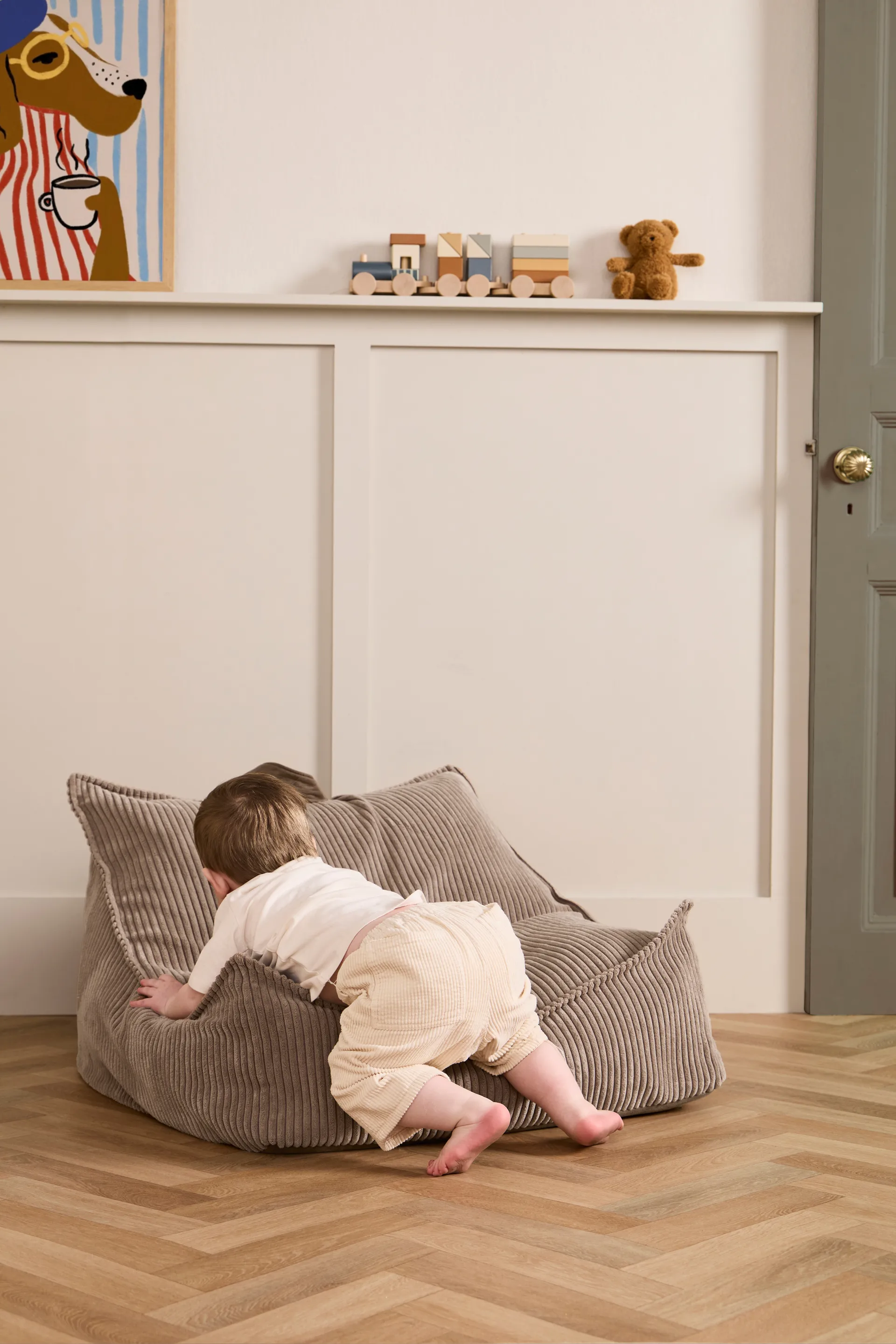 Kid's Base bean bag, Brown Kid's Concept
