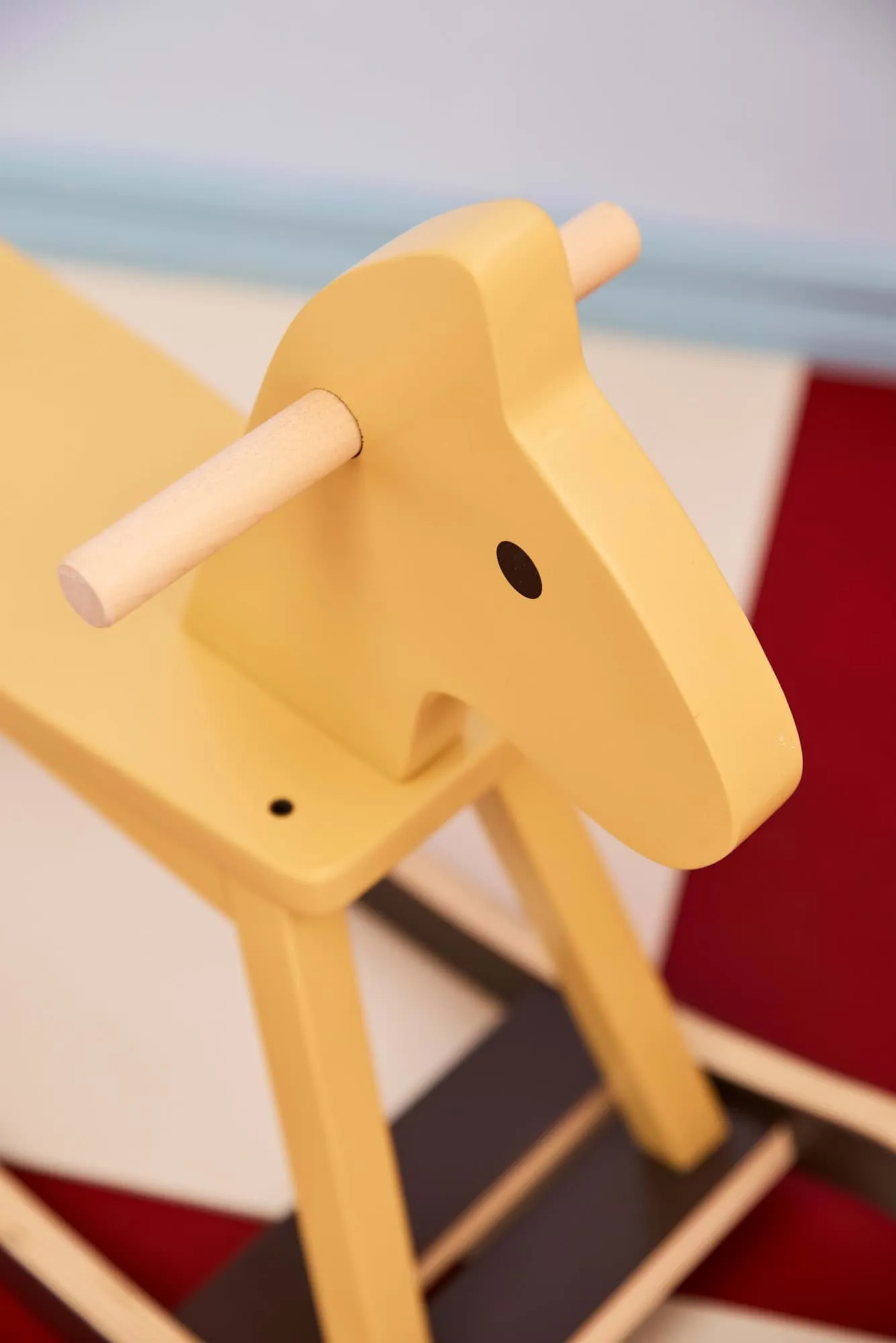 Kid's Concept rocking horse, Honey yellow Kid's Concept
