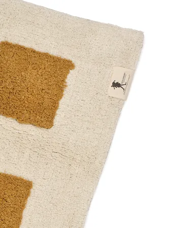 Pippi check rug - Khaki, 120x160 cm - Kid's Concept