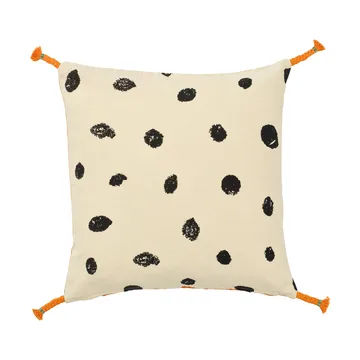 Pippi cushion cover 50x50 cm - White-orange - Kid's Concept