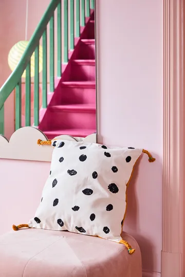 Pippi cushion cover 50x50 cm - White-orange - Kid's Concept