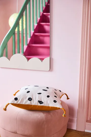 Pippi cushion cover 50x50 cm - White-orange - Kid's Concept