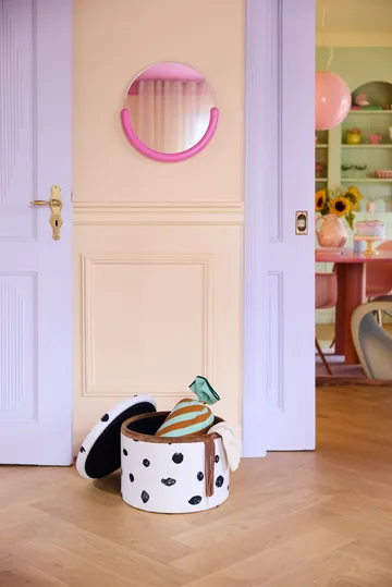 Pippi pouf with storage Ø40x30.5 cm - Multi - Kid's Concept