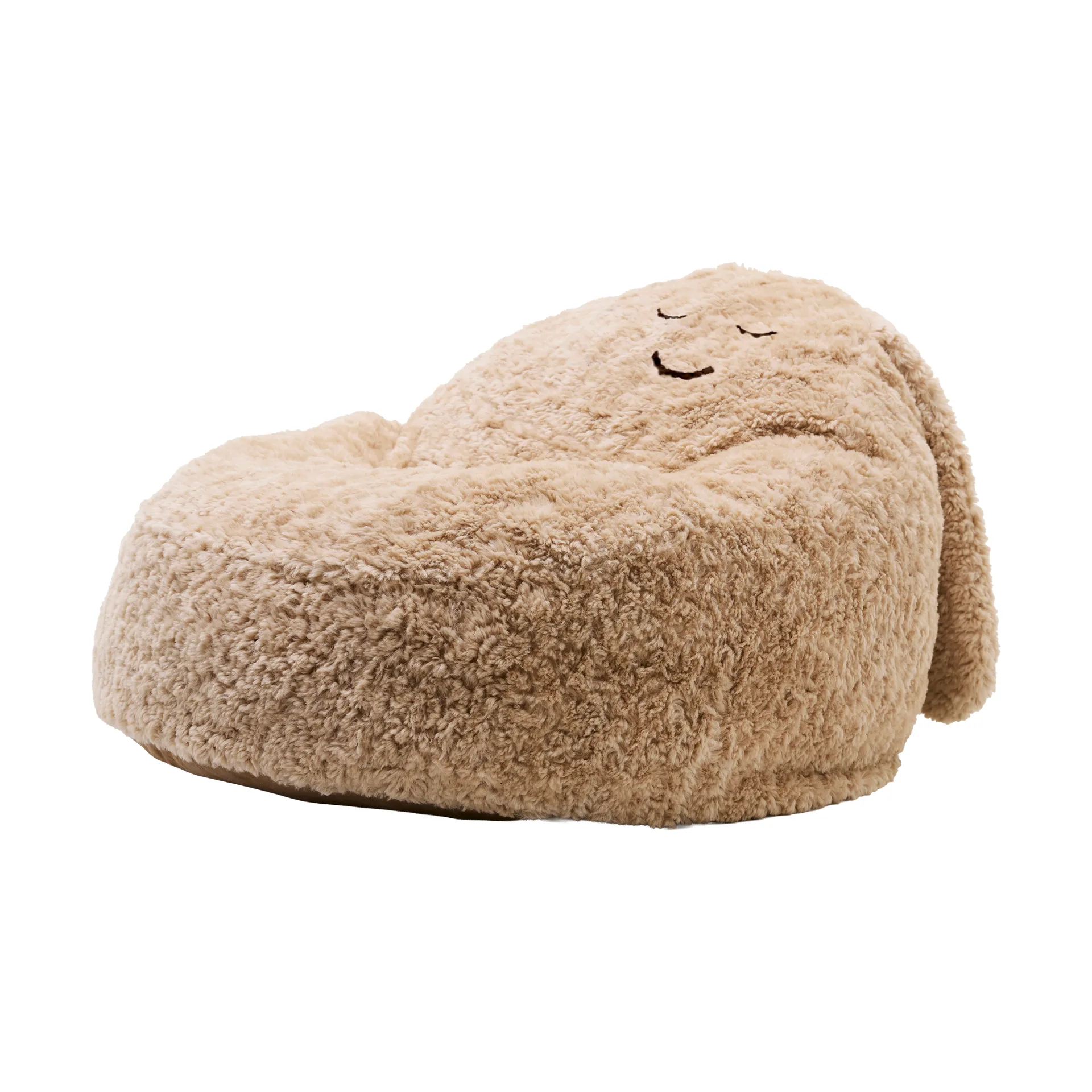 Snuggle bean bag chair, Beige, Ø80x50 cm Kid's Concept