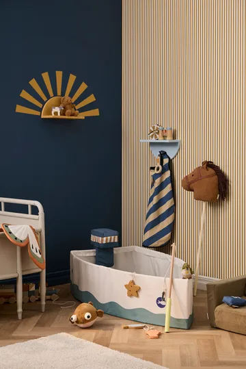 Star shelf circle incl stickers - Mustard - Kid's Concept