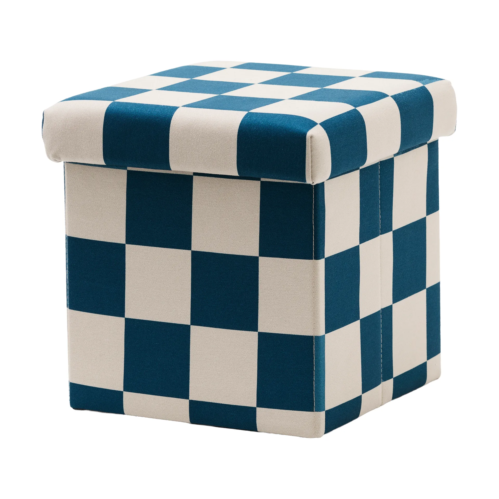 Storage ottoman cube, Blue-green, 30x30 cm Kid's Concept