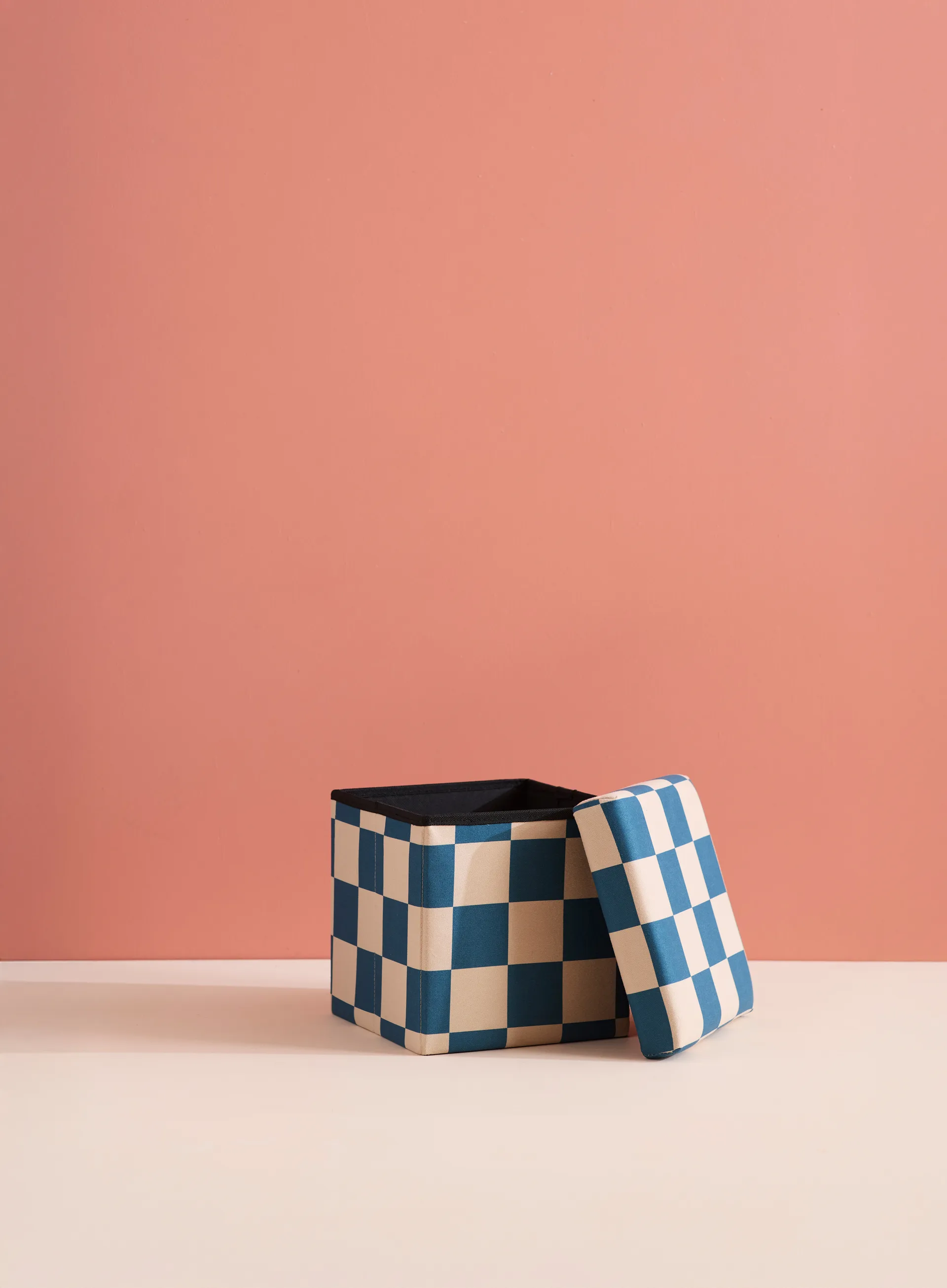 Storage ottoman cube, Blue-green, 30x30 cm Kid's Concept