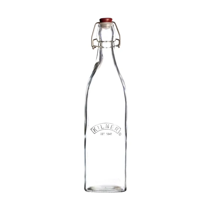 Kilner bottle with swing top - Clear, 1 L - Kilner