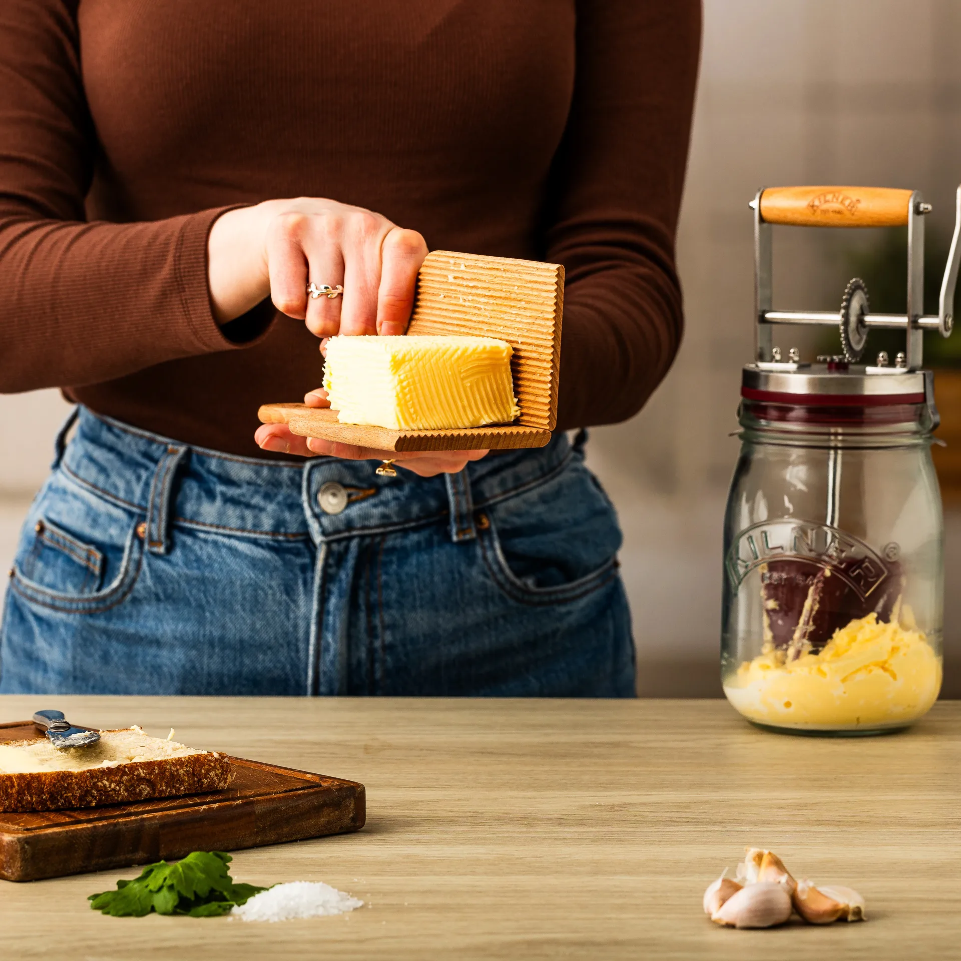 Kilner butter knife, Light wood, 2-pack Kilner
