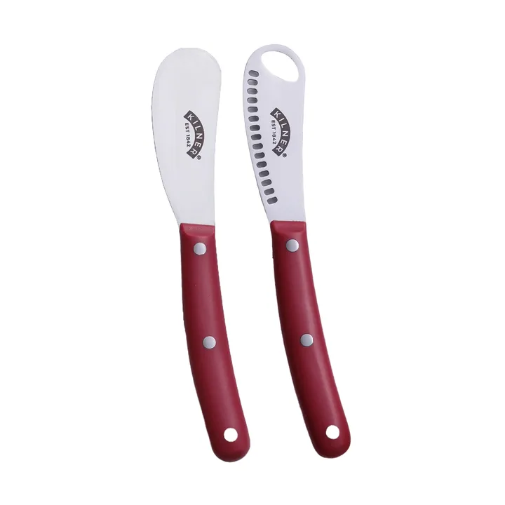 Kilner butter knife set - Red-stainless steel - Kilner