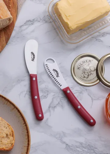 Kilner butter knife set - Red-stainless steel - Kilner