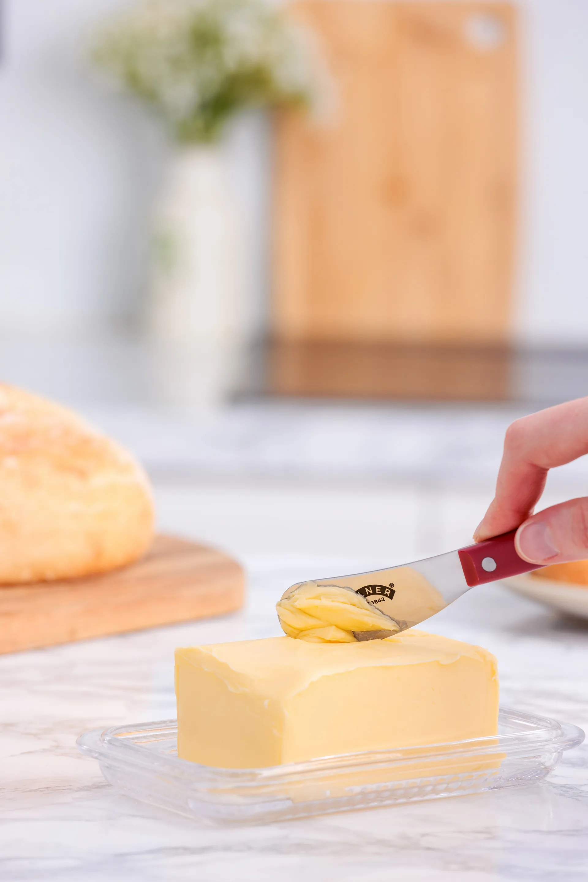 Kilner butter knife set, Red-stainless steel Kilner