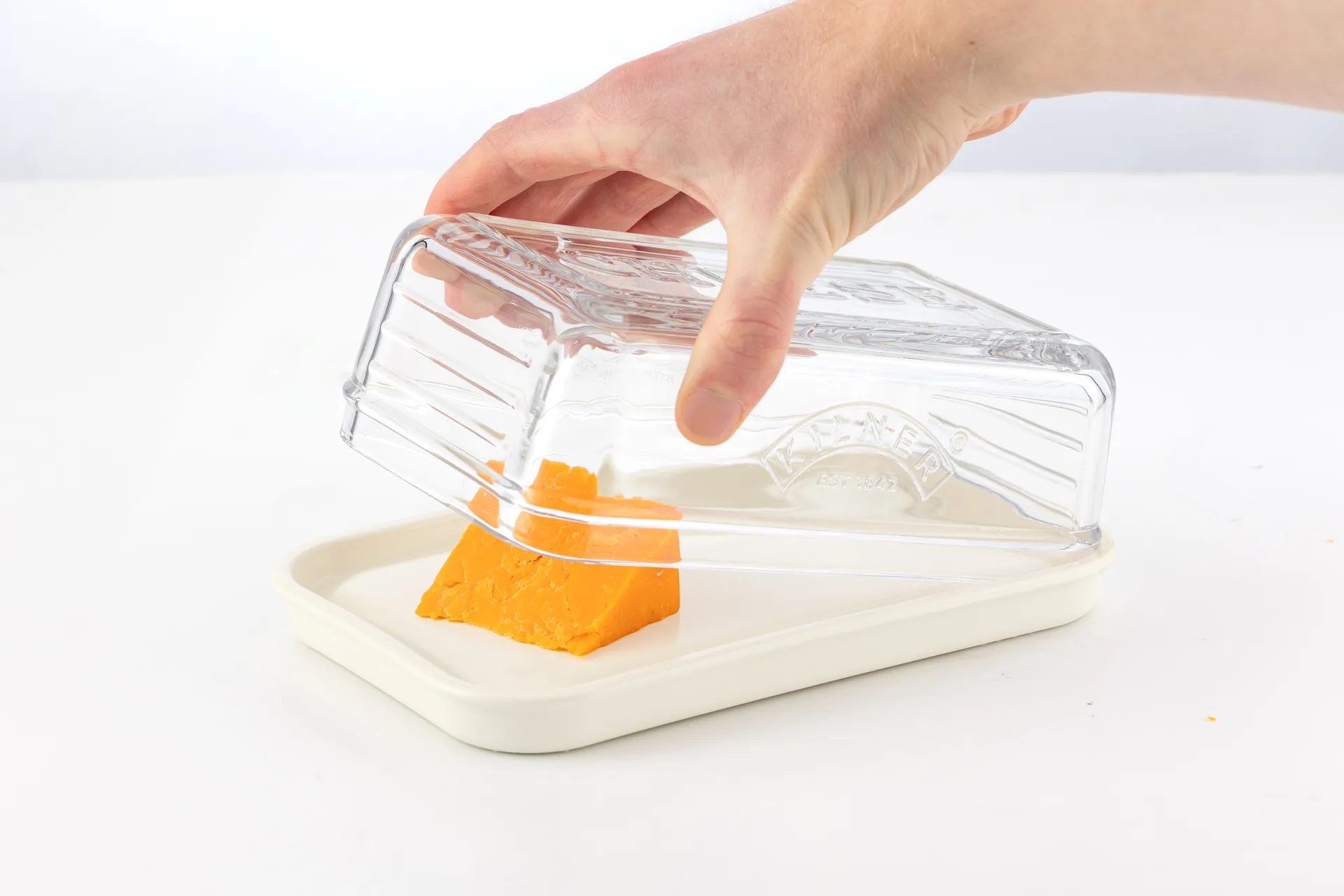 Kilner cheese storage, Clear white Kilner