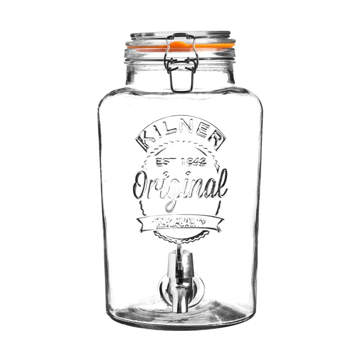 Kilner drinks dispenser with tap - Clear-stainless steel, 8 L - Kilner