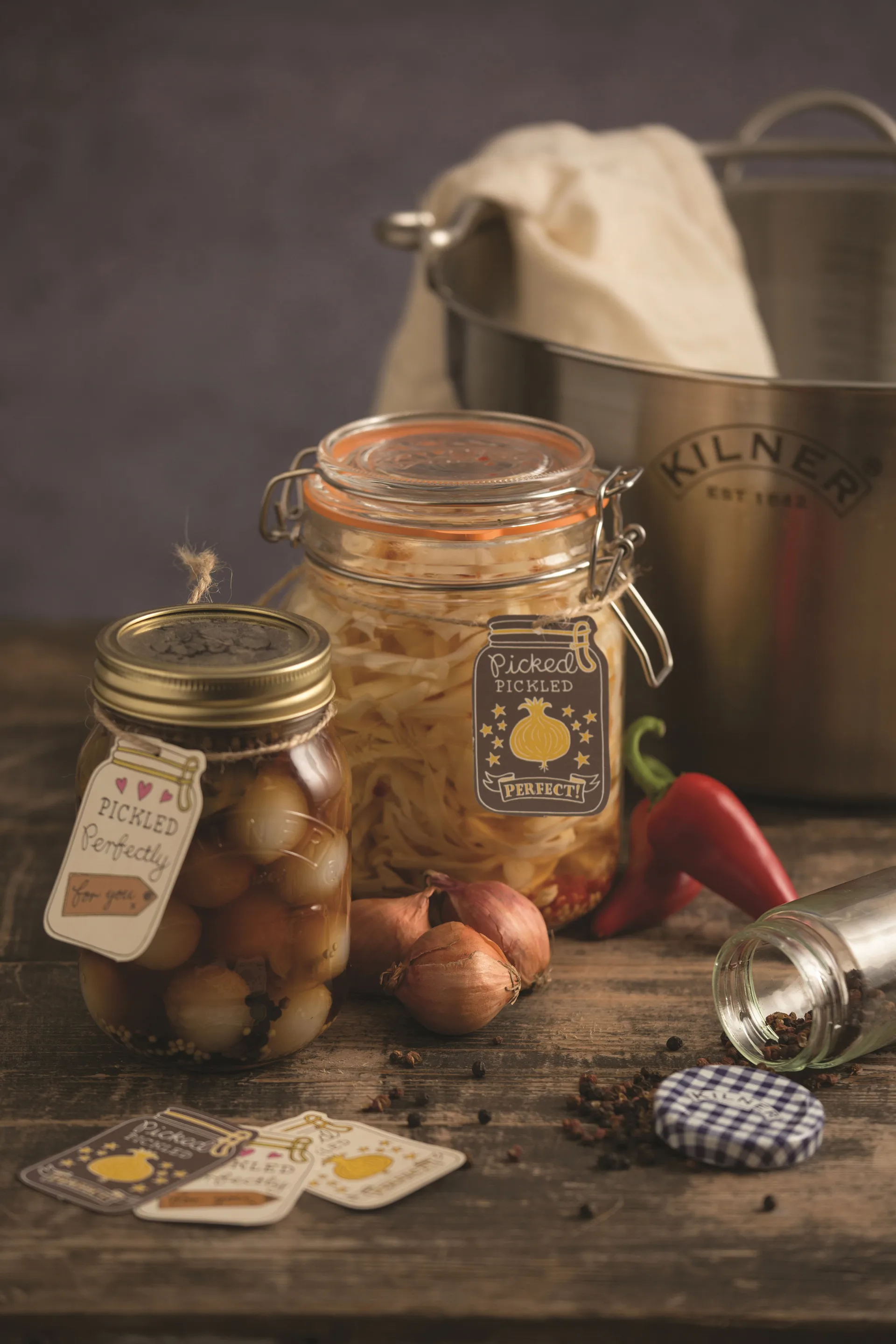 Kilner round jar with clamp, Clear, 1 L Kilner