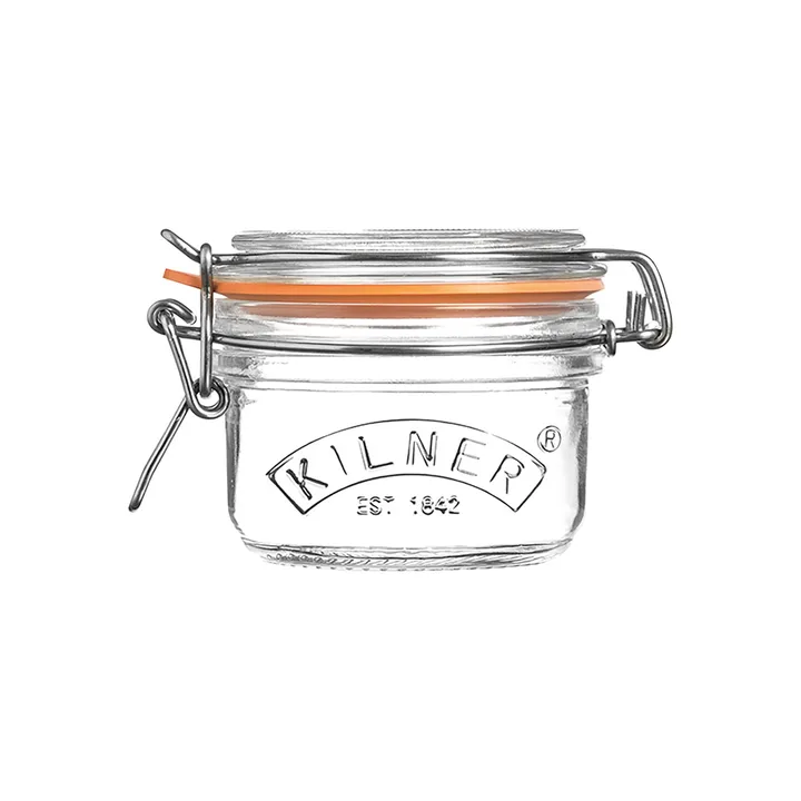 Kilner round jar with clamp - Clear, 125 ml - Kilner