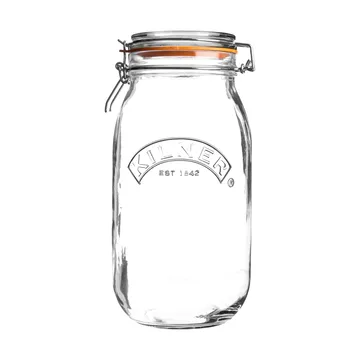 Kilner round jar with clamp - Clear, 1.5 L - Kilner