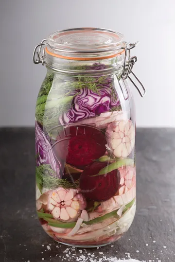 Kilner round jar with clamp - Clear, 1.5 L - Kilner