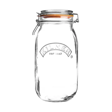 Kilner round jar with clamp - Clear, 3 L - Kilner