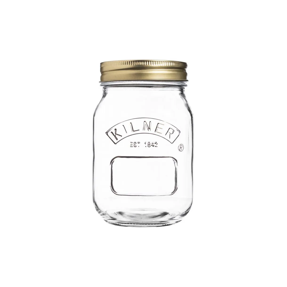 Kilner round preserving jar, Clear-gold, 0.5 L Kilner