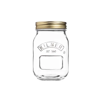 Kilner round preserving jar - Clear-gold, 0.5 L - Kilner
