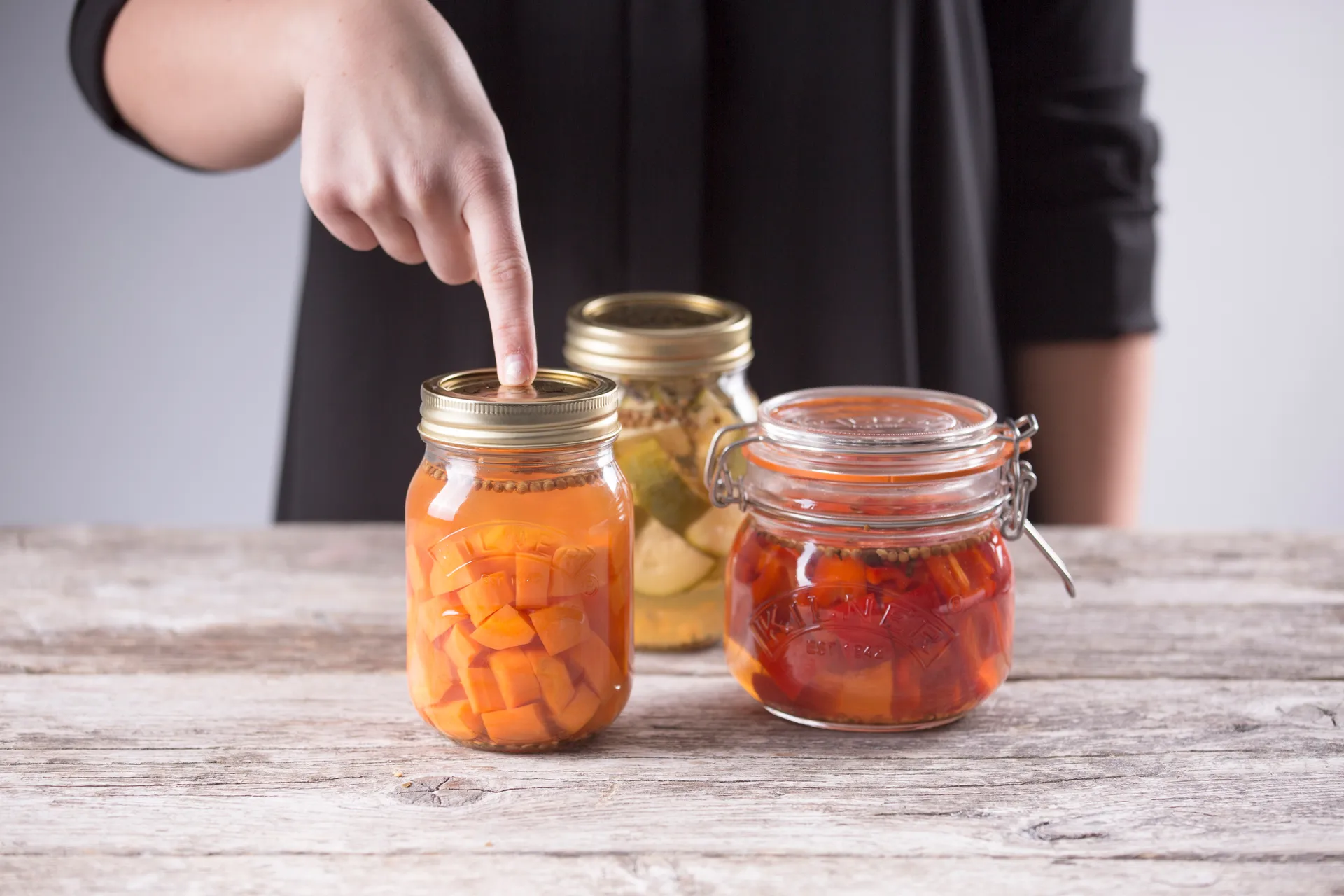 Kilner round preserving jar, Clear-gold, 0.5 L Kilner