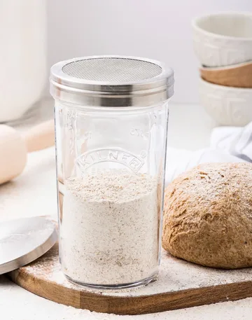 Kilner sieve jar set - Clear-stainless steel, 0.5 L - Kilner