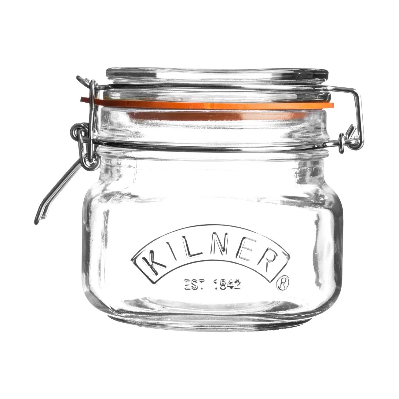 Kilner square clip top jar, Clear, 0.5 L Kilner