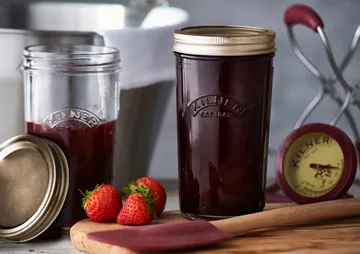 Kilner WIDE preserving jar - Clear-gold, 0.5 L - Kilner