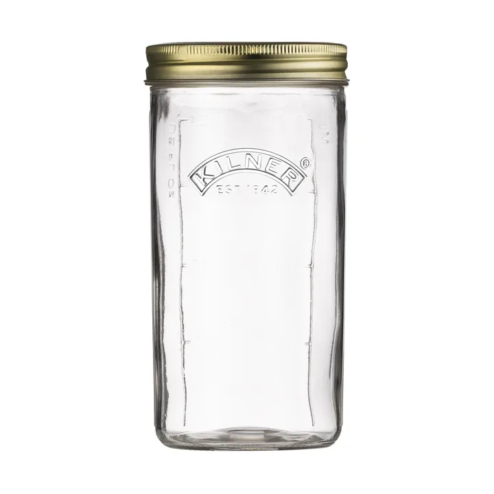Kilner WIDE preserving jar - Clear-gold, 1 L - Kilner