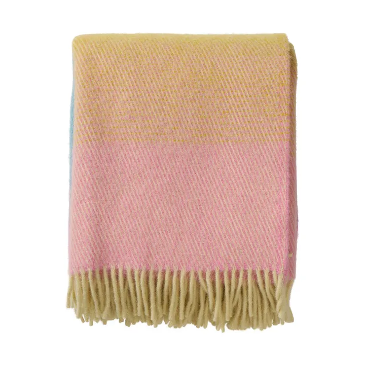Aurora wool throw 130x200 cm - Pastel dream - Klippan Yllefabrik