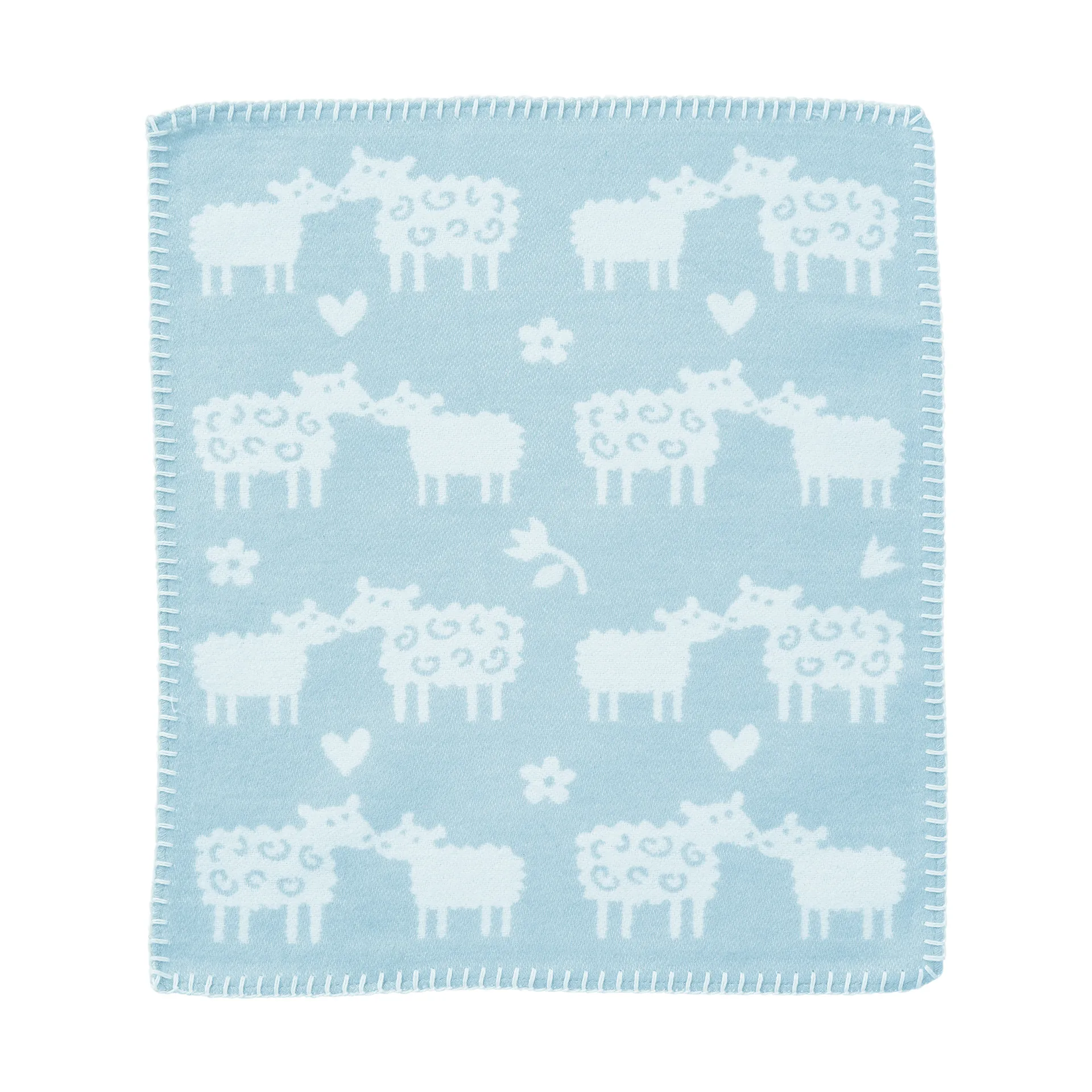 Bää security blanket, Light blue, 34x40 cm Klippan Yllefabrik