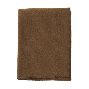 Bouclé wool throw 140x200 cm - Mocha mousse - Klippan Yllefabrik