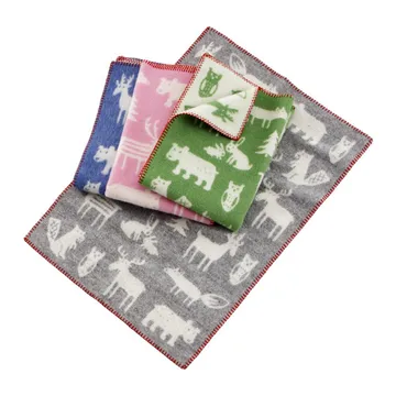Forest childrens blanket - grey - Klippan Yllefabrik