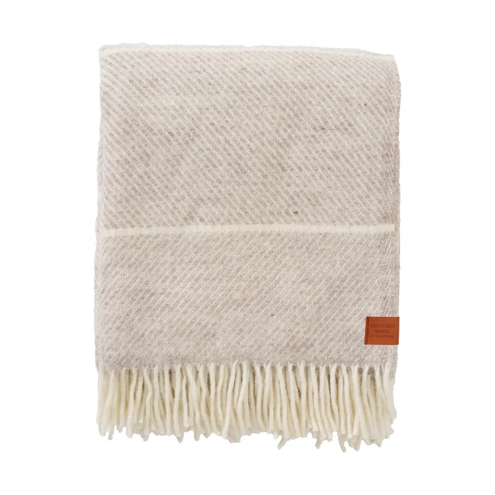 Frank wool throw 130x200 cm - Grey - Klippan Yllefabrik