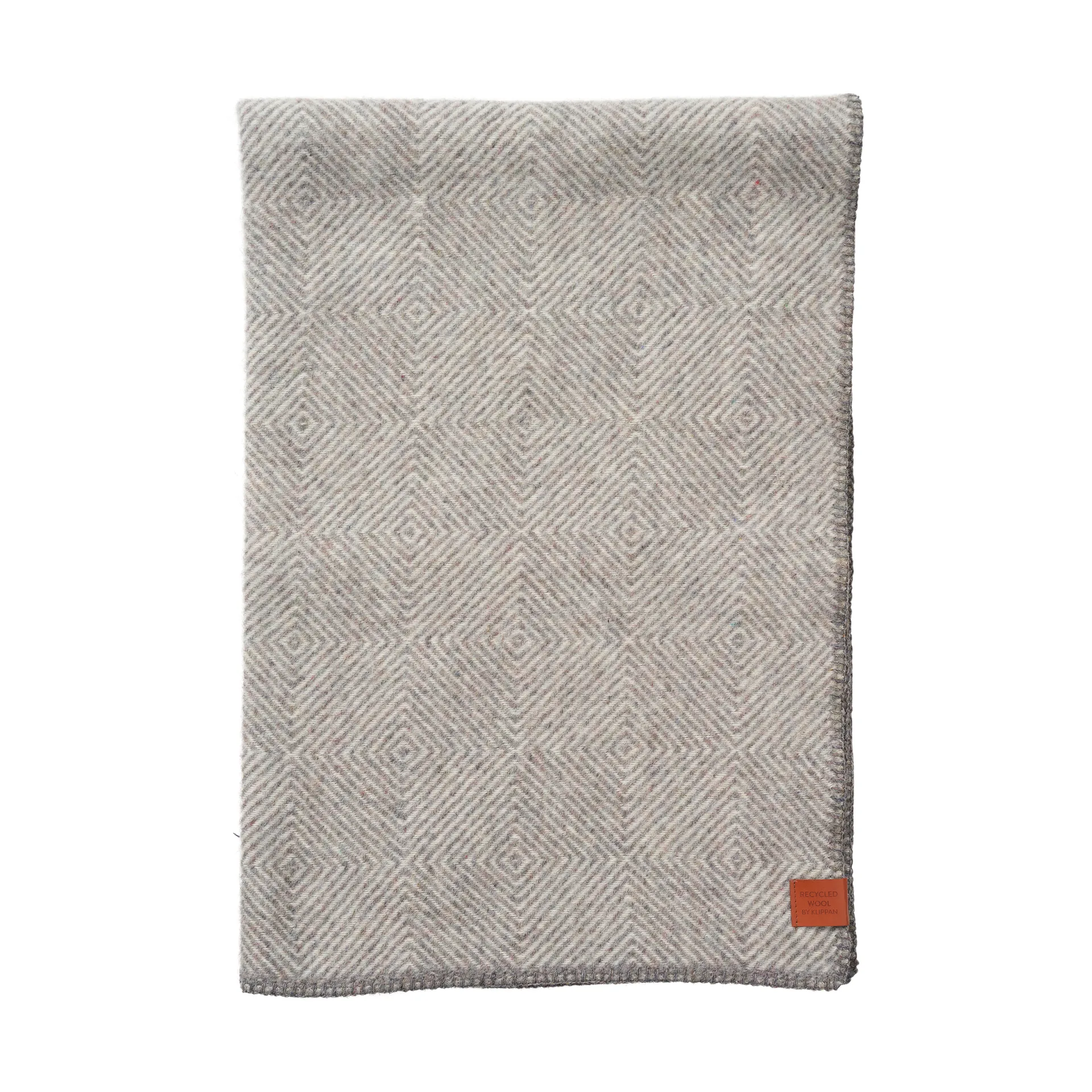 Gooseye midi wool throw 90x130 cm, Grey Klippan Yllefabrik