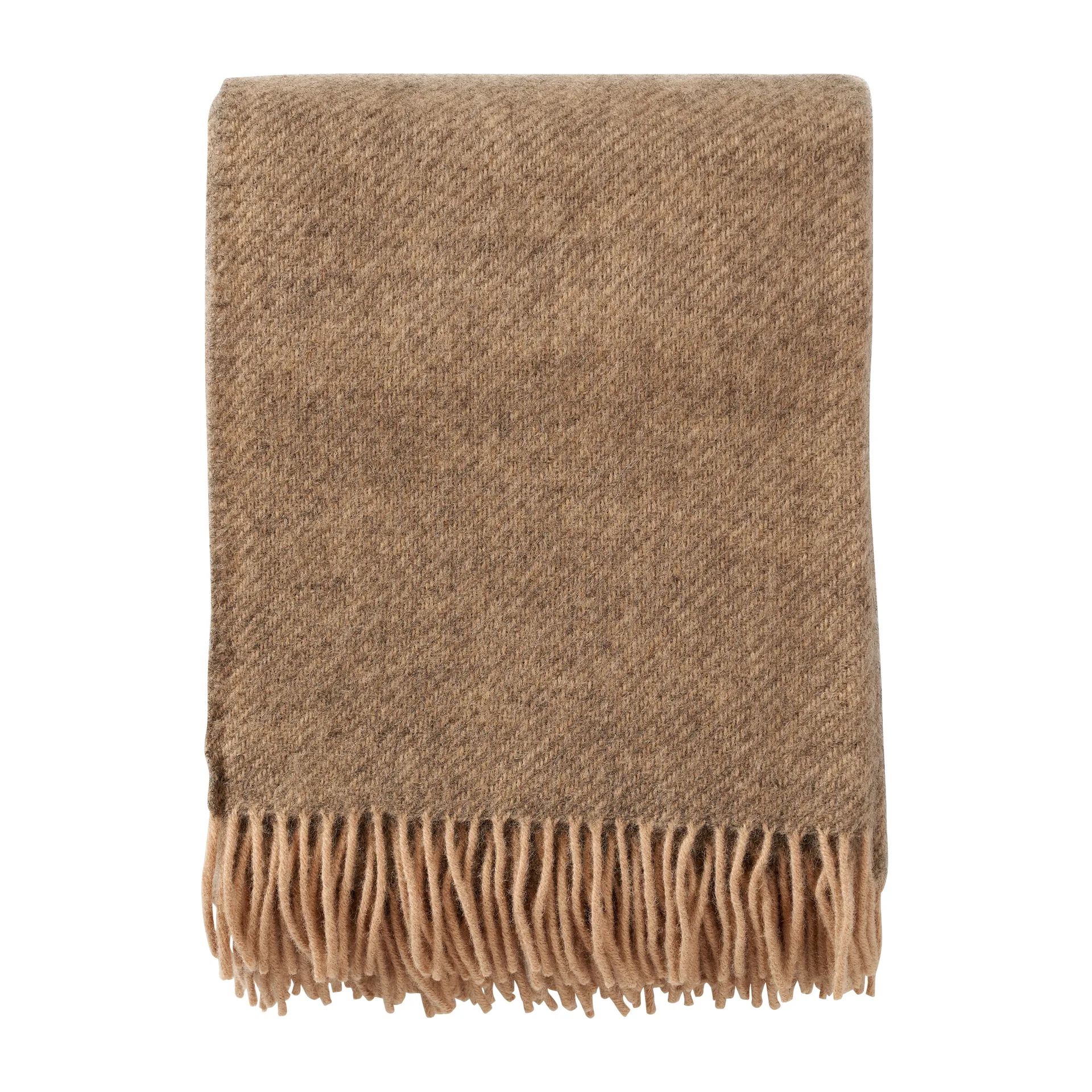 Gotland wool throw 130x200 cm, Beige Klippan Yllefabrik