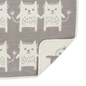 Little me chenille blanket - grey - Klippan Yllefabrik